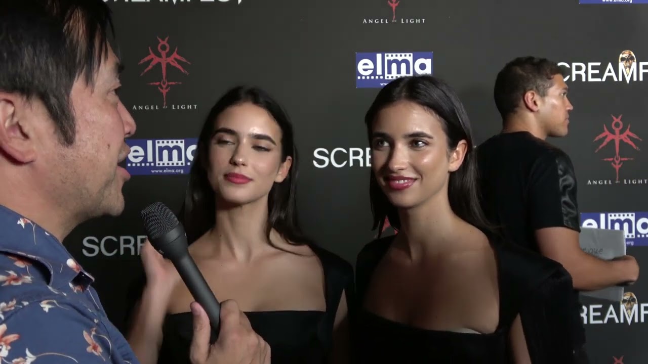 Renee Herbert and Elisha Herbert Carpet Interview at Screamfest 2023 for Divinity