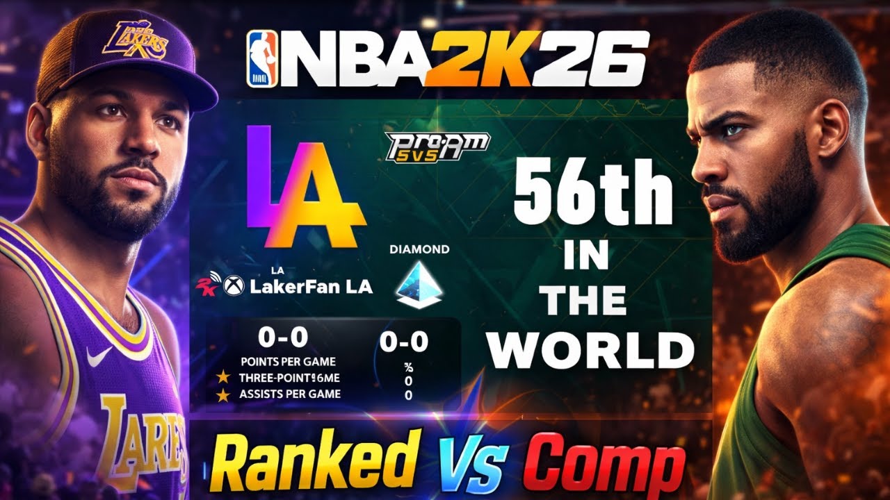 В ЧЕМ РАЗНИЦА МЕЖДУ КОМАНДОЙ В КОМАНДЕ COMP PROAM И КОМАНДОЙ В RANKED PROAM В NBA 2K26!