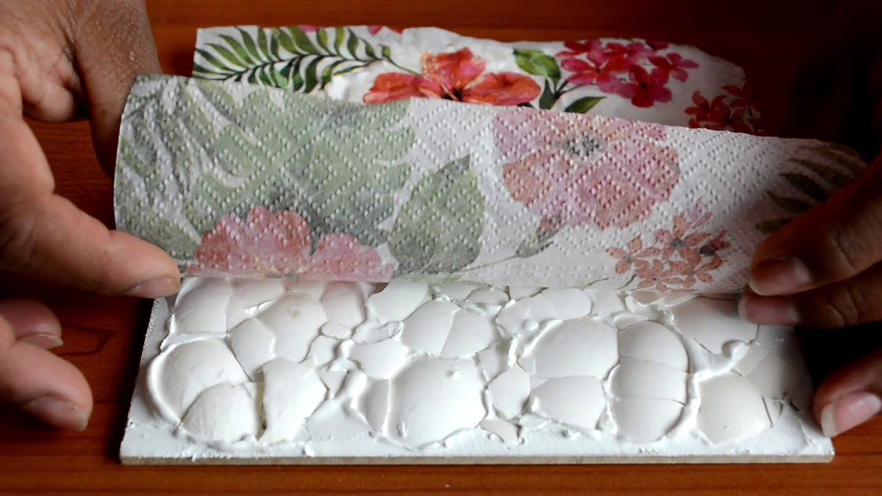 Técnica: Decoupage con cascarón de huevo