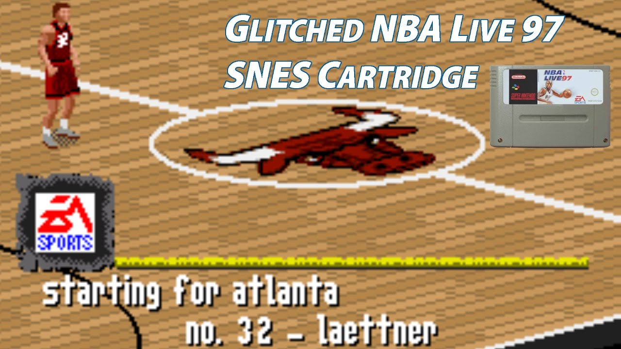 Glitched NBA Live 97 SNES Cartridge | NLSC Wayback Wednesday