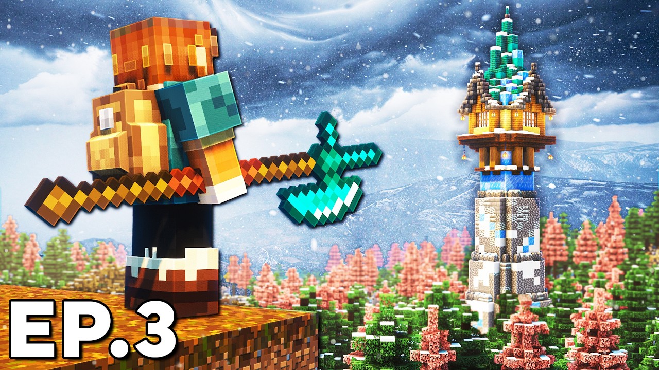 Surviving Winter in REALISTIC Minecraft