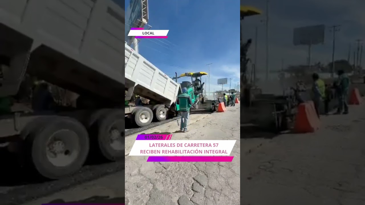 #SLP | LATERALES DE CARRETERA 57 RECIBEN REHABILITACIÓN INTEGRAL