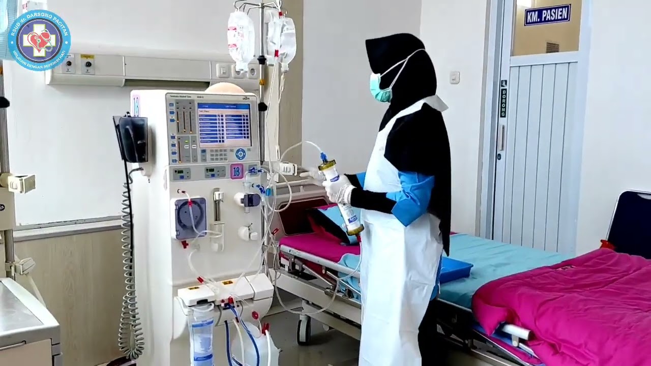 Setting, Priming, Soaking pada mesin Hemodialisis Fresenius 4008s