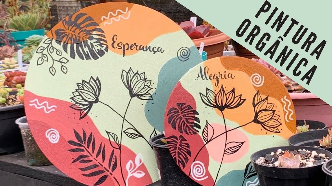 Como fazer Pintura orgânica no MDF e ter lindos quadros
