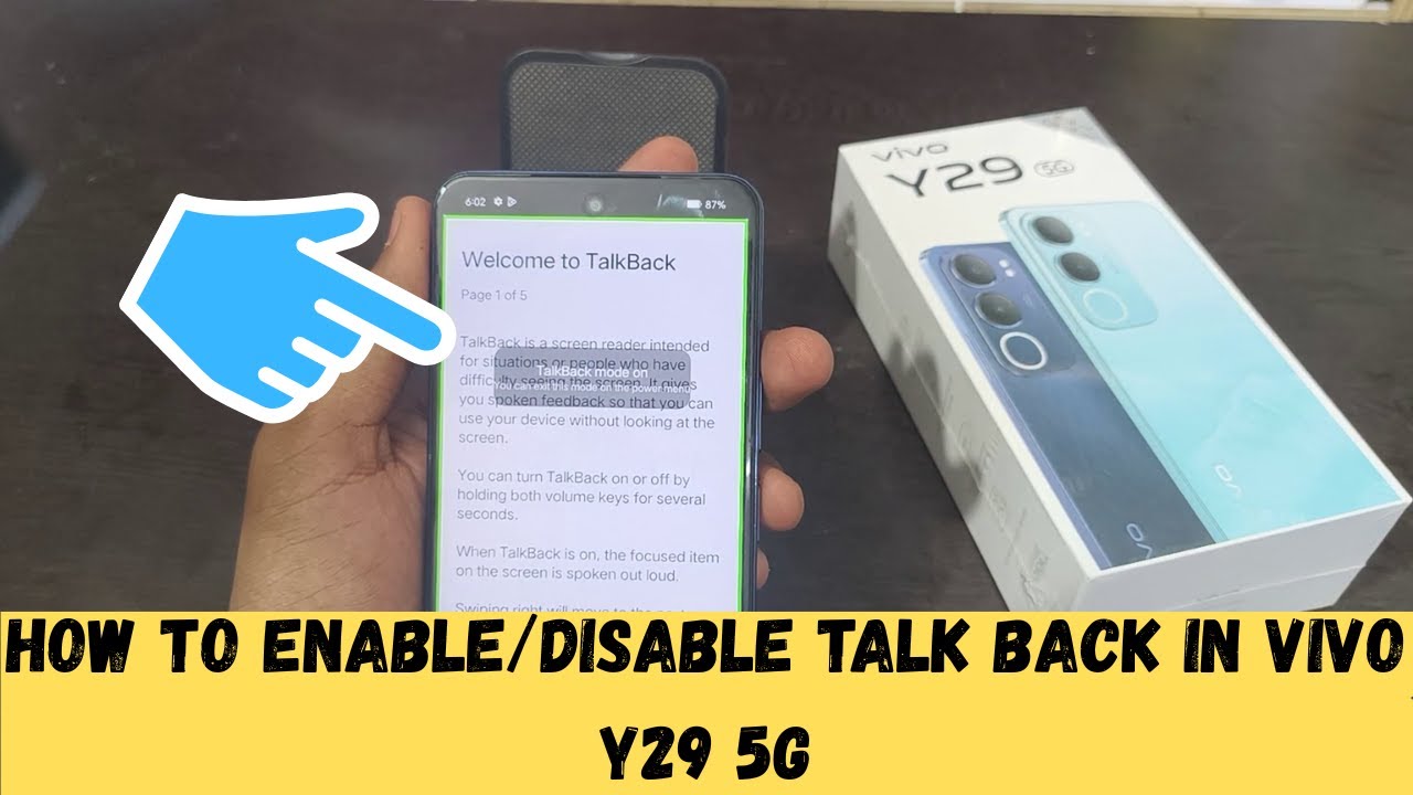 Как включить/отключить функцию Talkback на VIVO Y29 5G | исправить проблему Talkback на vivo y29 ...
