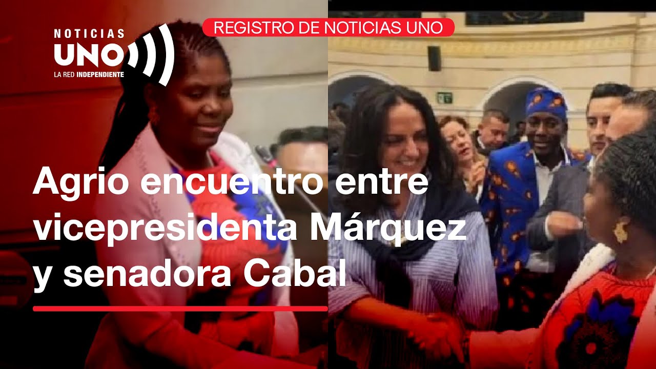 Una cámara de Noticias Uno fue testigo del encuentro de la vicepresidenta con la senadora Cabal