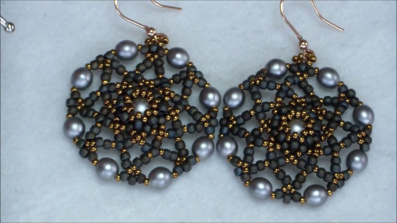 Tutorial orecchini Cinzia / incastonatura di una perla da 8mm+decorazione