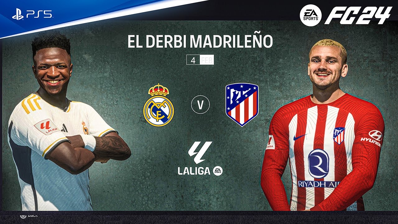 FC 24 - Real Madrid vs Atletico Madrid | La liga 23/24 Full Match | PS5™ [4K60]