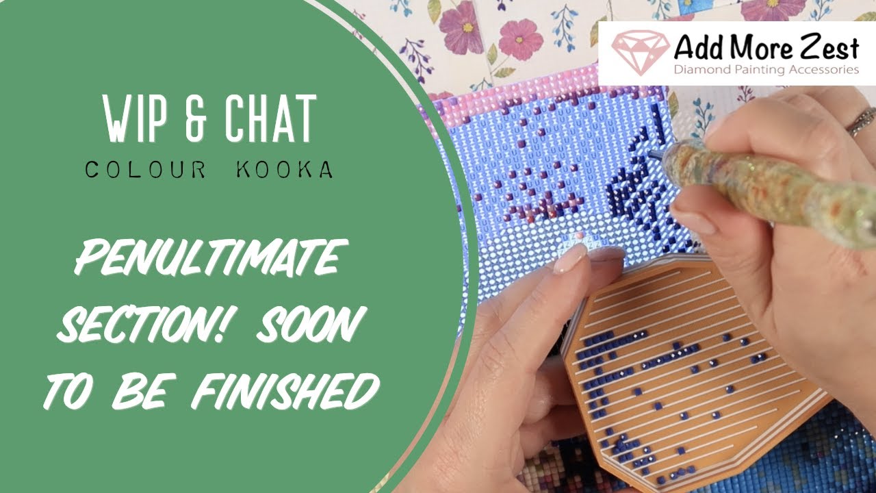 Colourful Kooka WIP & Waffle/Chat | Diamond Painting