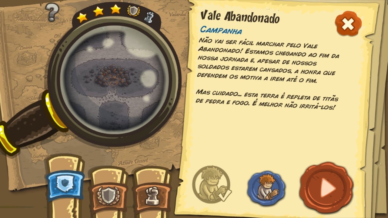 Kingdom Rush Vale Abandonado Desafio Campanha Fase 11-1 (Gameplay PT/BR)