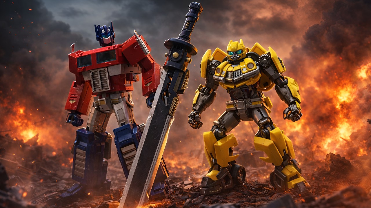 Transformers Wars of Cybertron | Optimus Prime dan Bumblebee Pertempuran Terakhir Stop Motion