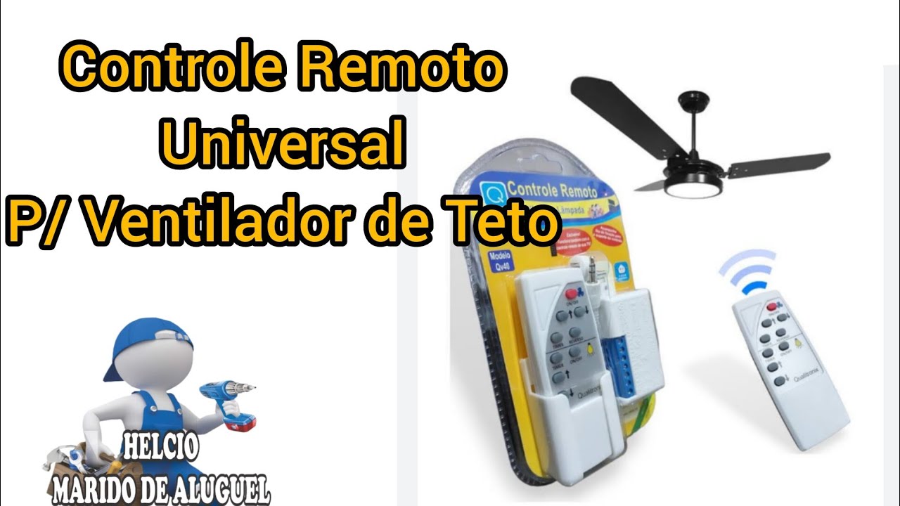 Como instalar Controle Remoto para ventilador de Teto