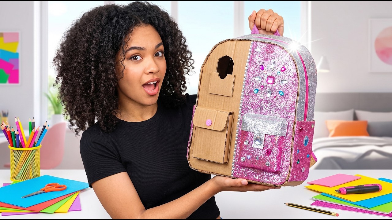 حيل كرتونية مذهلة يحتاجها كل طالب! 📦🎒 سحر المدرسة بيديك مع 123 GO!
