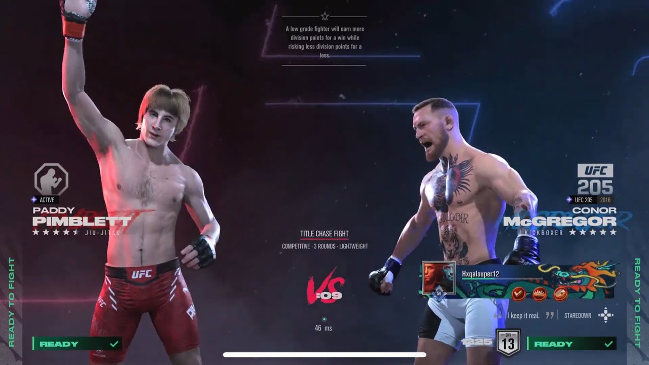 UFC5:CONOR MCGREGOR VS PADDY PIMBLETT