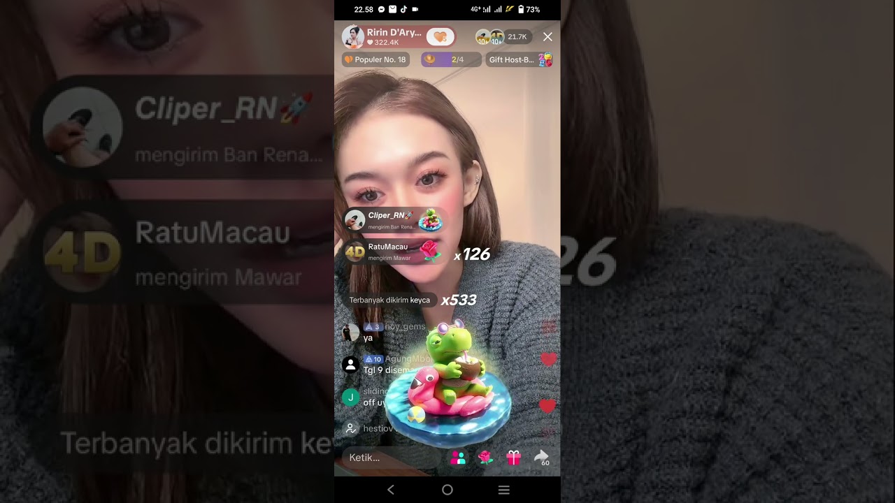 Ririn D'aryanti gak bisa live sama ayang sanud kena ben