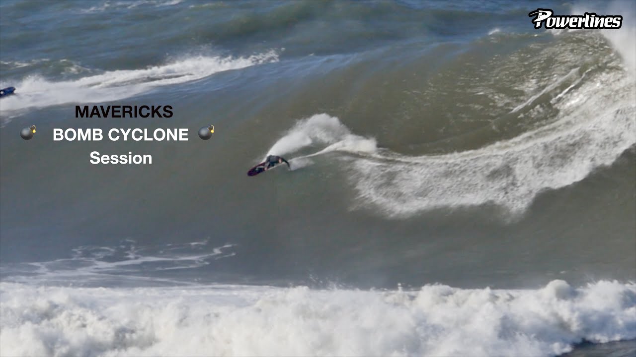 💣 BOMB CYCLONE ‘21 💣 SKETCHY MAVERICKS Tow Session 🏄🏻‍♂️💦