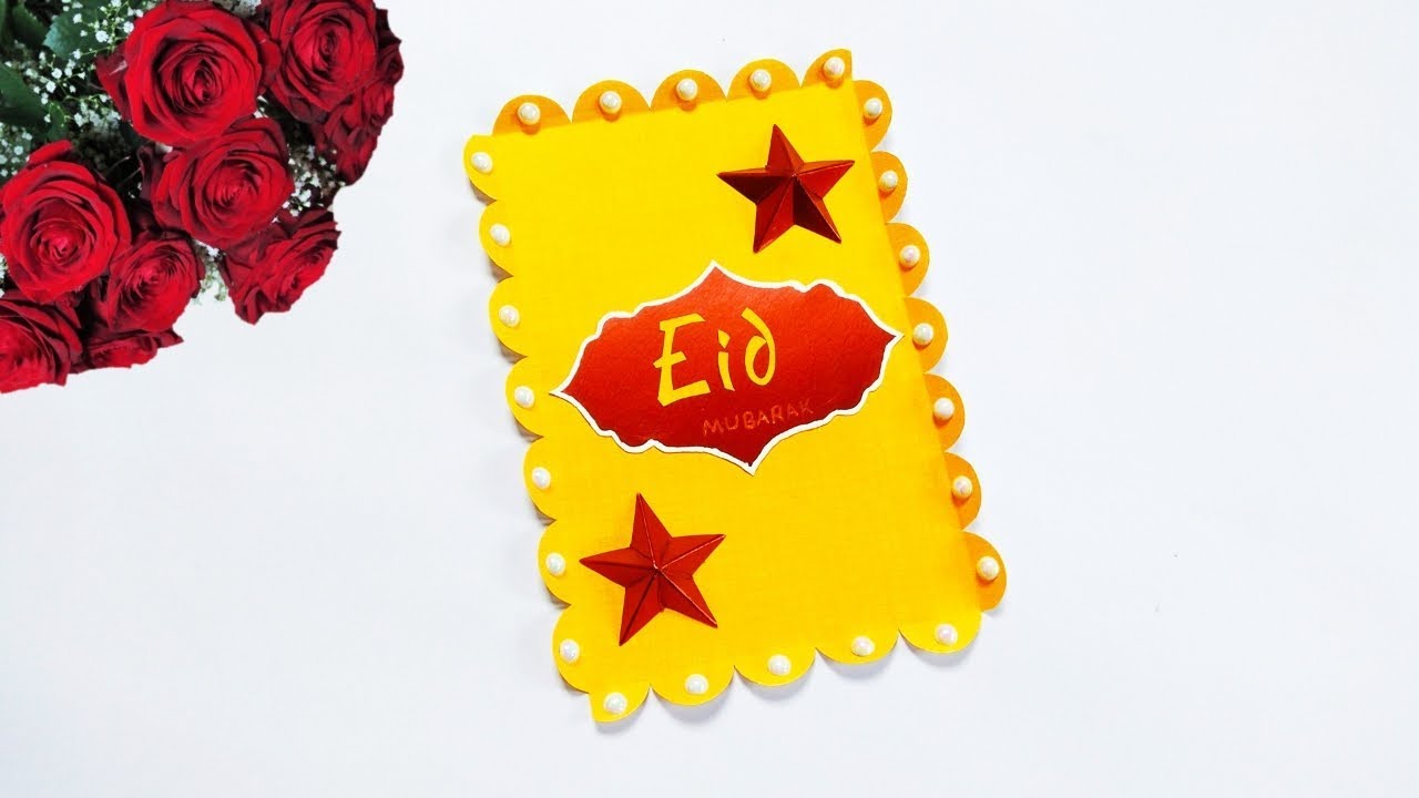Eid cards making ideas easy and simple | happy eid mubarak card easy | diy eid mubarak card 2019