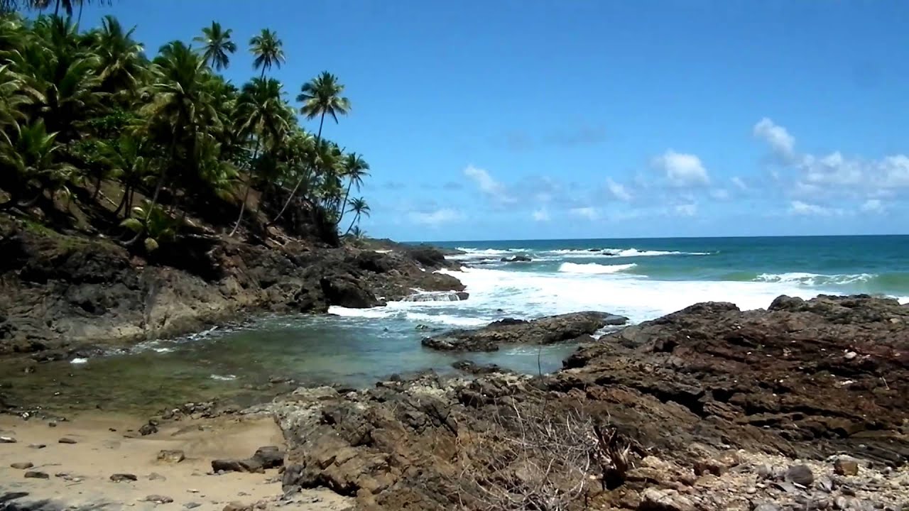 Praia de Arruda em Itacaré / Bahia no Brasil (Full HD)