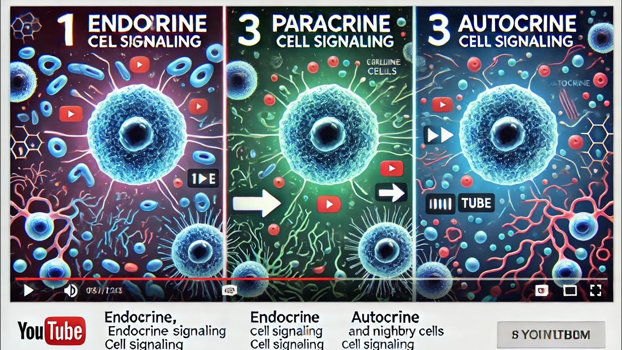 Endocrine, paracrine , autocrine signaling