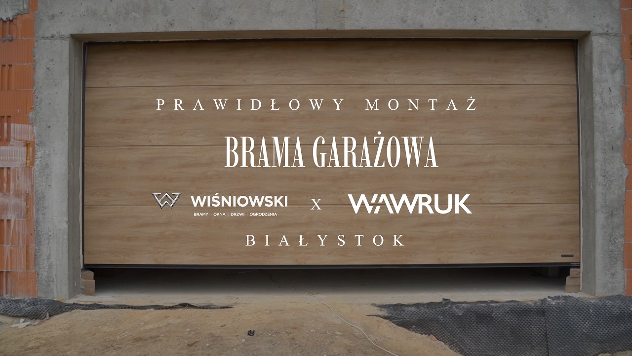 Montaż bramy garażowej Wiśniowski UniPro | Timelapse montażu krok po kroku | Białystok