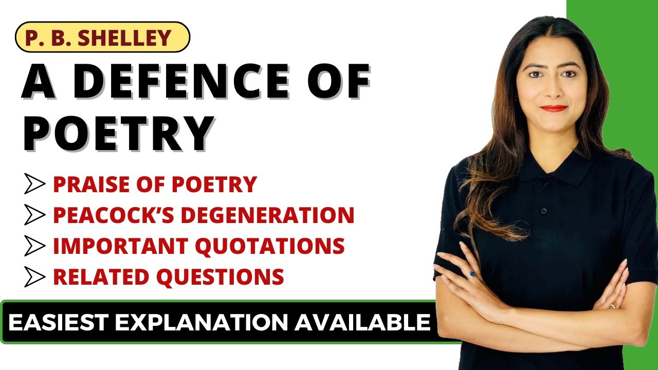 A Defence of Poetry by P.B. Shelley | Literary Criticism | Sunaina Jethani