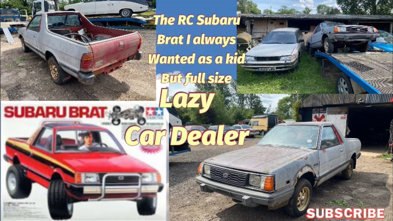 I always wanted a Tamiya Subaru Brat kit as a kid now I have a full size one in kit  farm find fun!