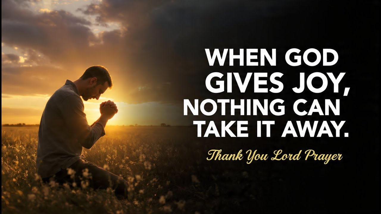 Dear God, Fill My Heart With Unshakable Joy | Thank You Lord Prayer for Peace