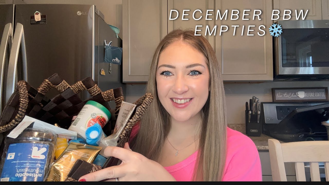 End of the year December bath and body works empties❤️