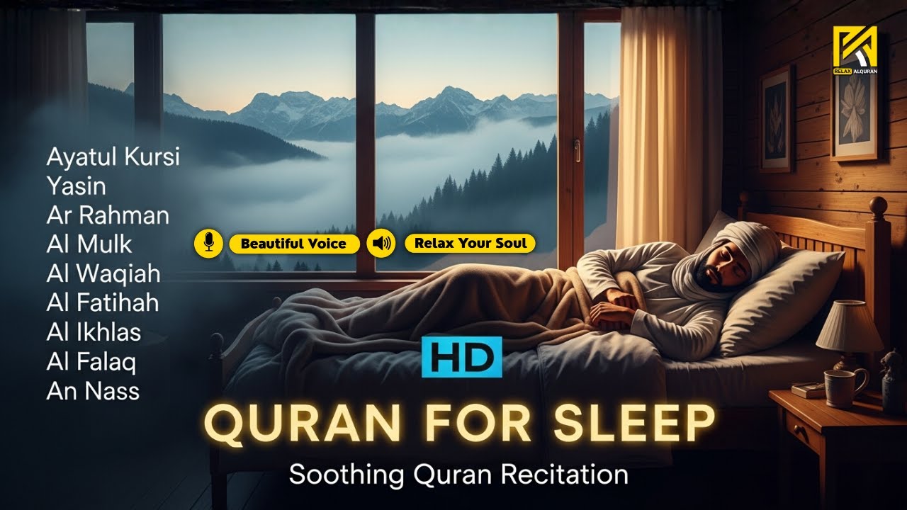 Peaceful Quran for Sleep & Relaxation ✦ Yasin, Ar Rahman, Al Waqiah, Al Mulk