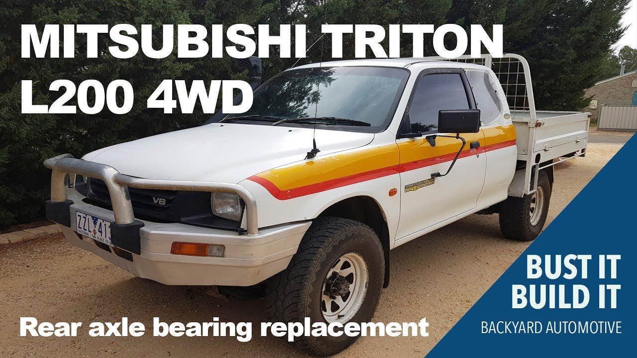 Замена подшипника задней оси в домашних условиях для Mitsubishi L200 / Triton MK.