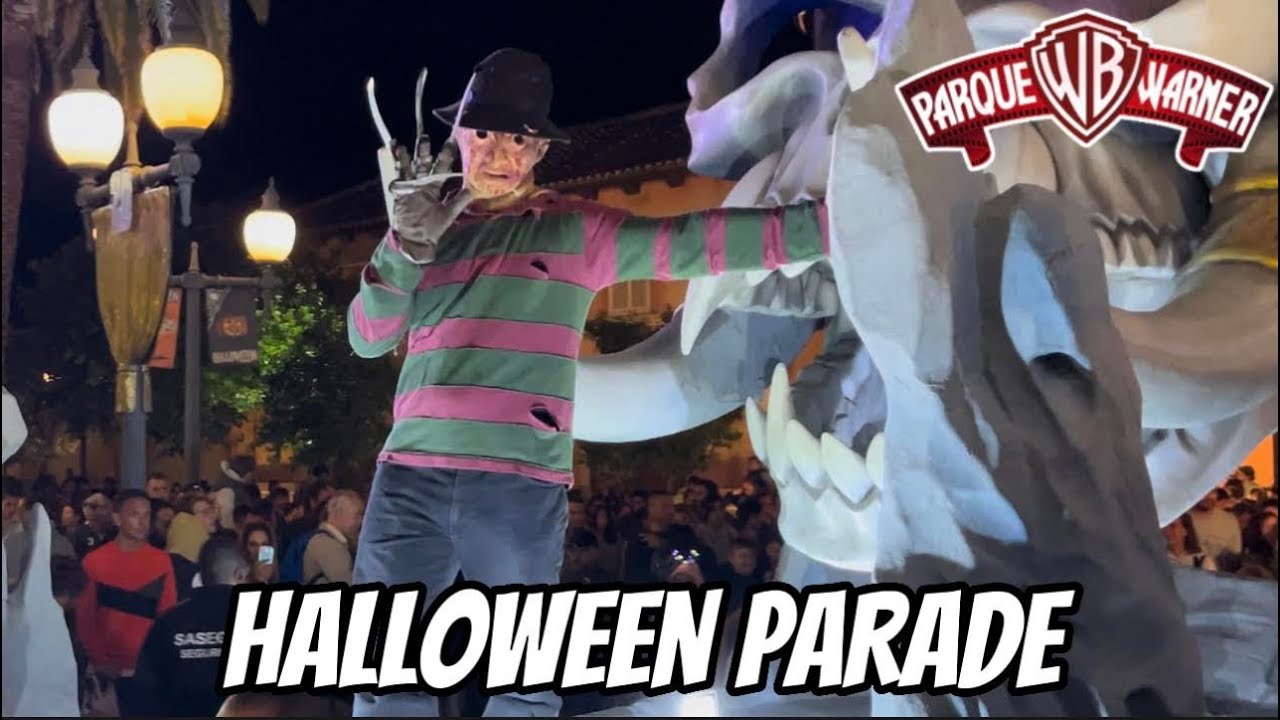 [4K] DESFILE HALLOWEEN PARQUE WARNER MADRID 2022 - SUPER STARS HALLOWEEN PARADE (NOVEDAD)