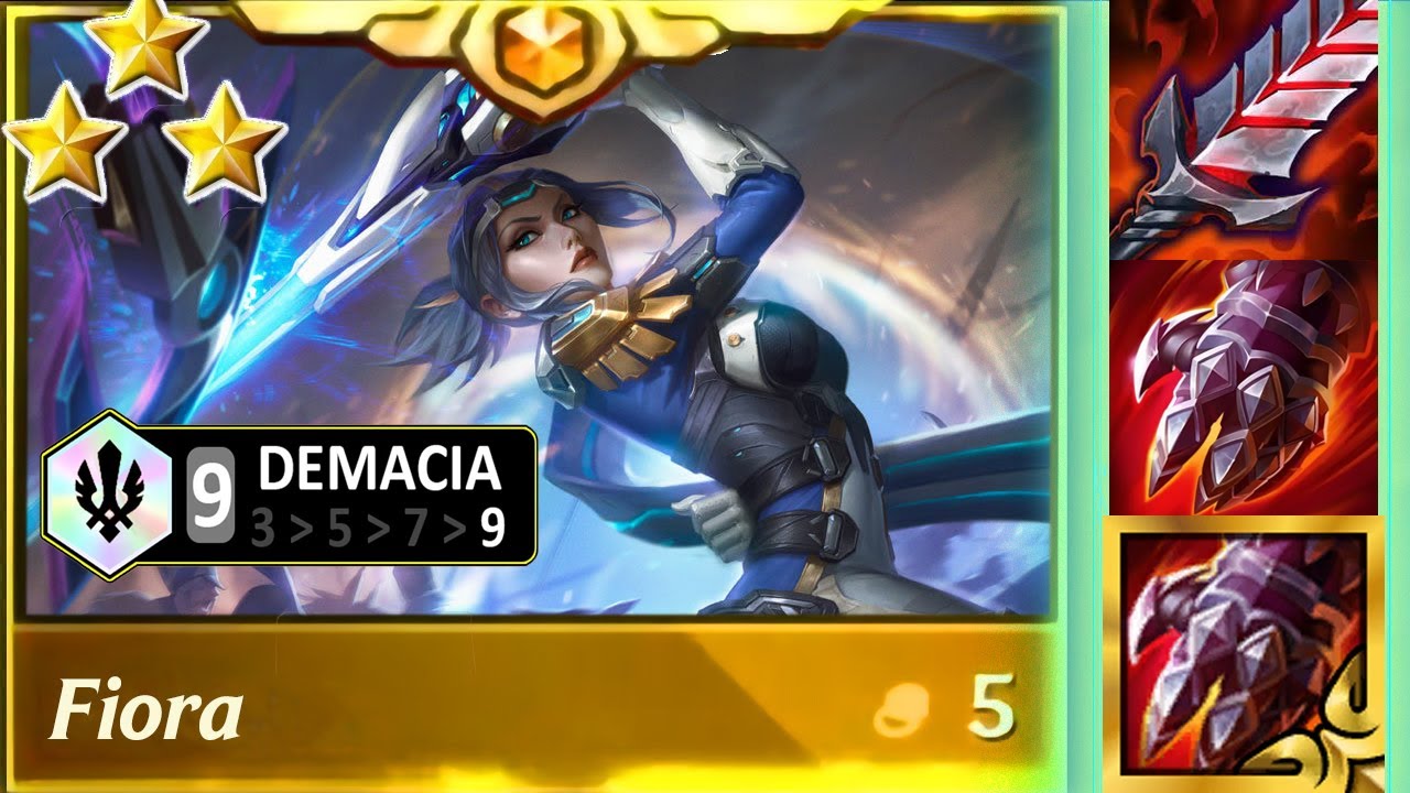 Undefeated  ⭐ ⭐ ⭐ Fiora 9 demacia Ionian duet | TFT Set 9.5