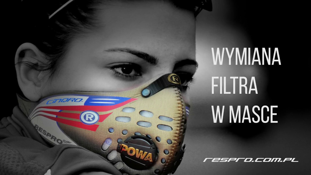 Wymiana filtra w masce Respro