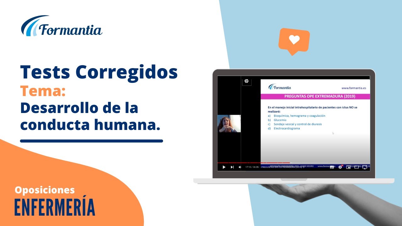 Oposici&oacute;n Enfermer&iacute;a - #Tests Corregidos Demo de Formantia. Tema: Desarrollo de la conducta humana.