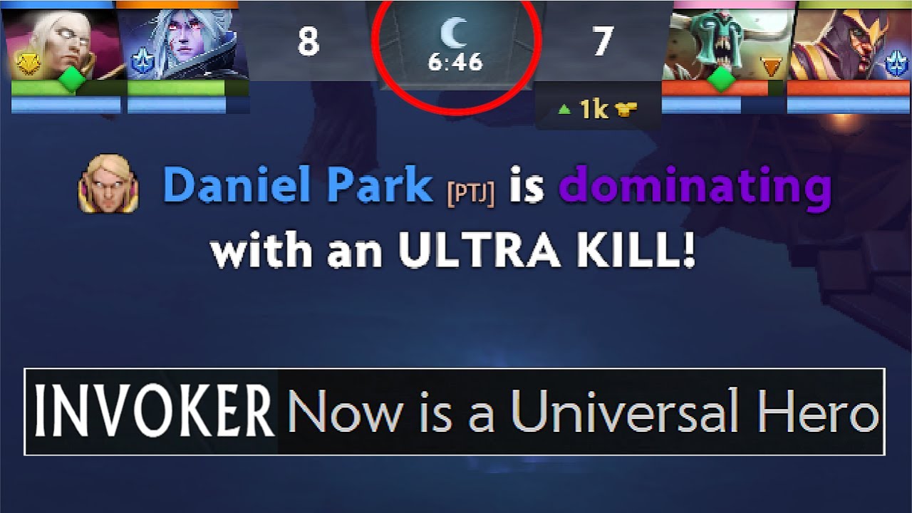 7.34 INVOKER IS A UNIVERSAL HERO! Crazy 6 Min Ultra Kill Best Win Rate Hero Dota 2