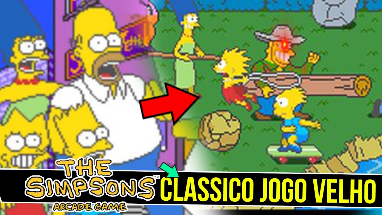o Melhor jogo dos SIMPSONS - Simpsons Arcade