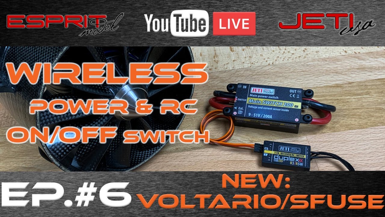 Esprit Tech Live EP. #6 - New: Voltario S30/T30 Sensors, SFuse Servo Protection/Booster