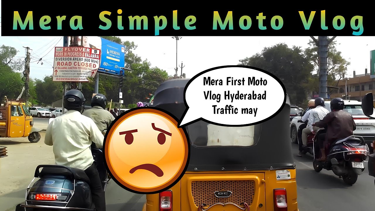My First Moto Vlog in Hyderabad Traffic | #motovlog