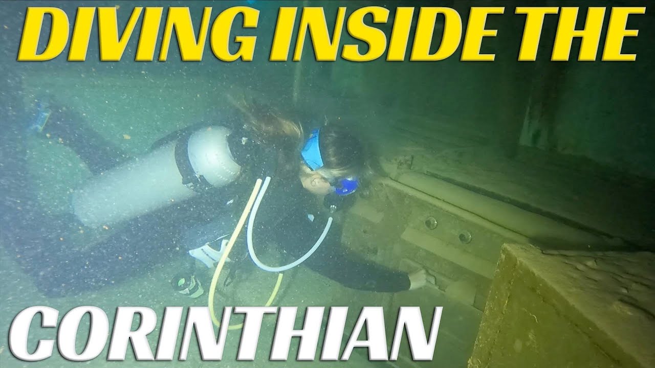 Scuba Diving Inside A SHIPWRECK - The Corinthian - Ep 72