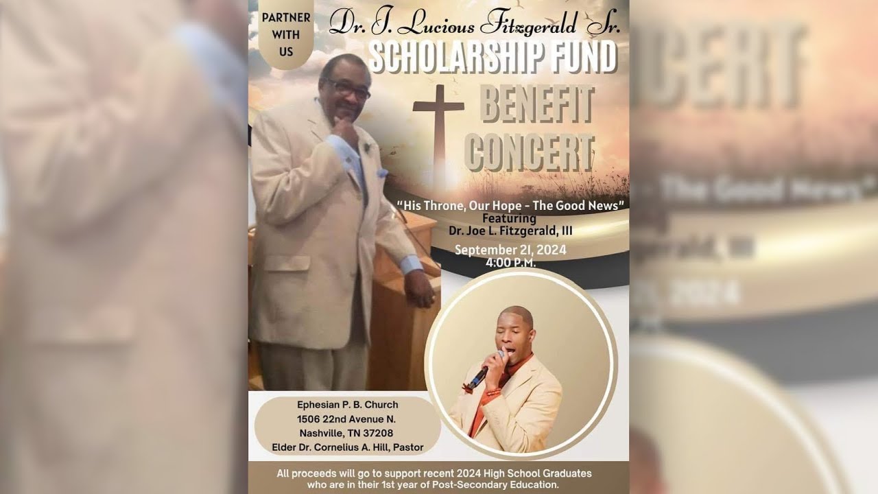 Dr. J. Lucious Fitzgerald Sr. Scholarship Fund Benefit Concert | September 21, 2024 - 4:00 P.M.