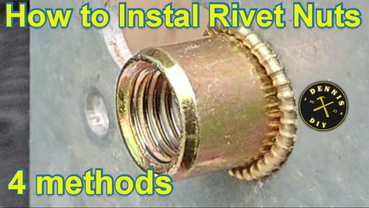 How to Easy RIVNUT installation - 4 ways to do it, How to Insert Blind Rivetnuts