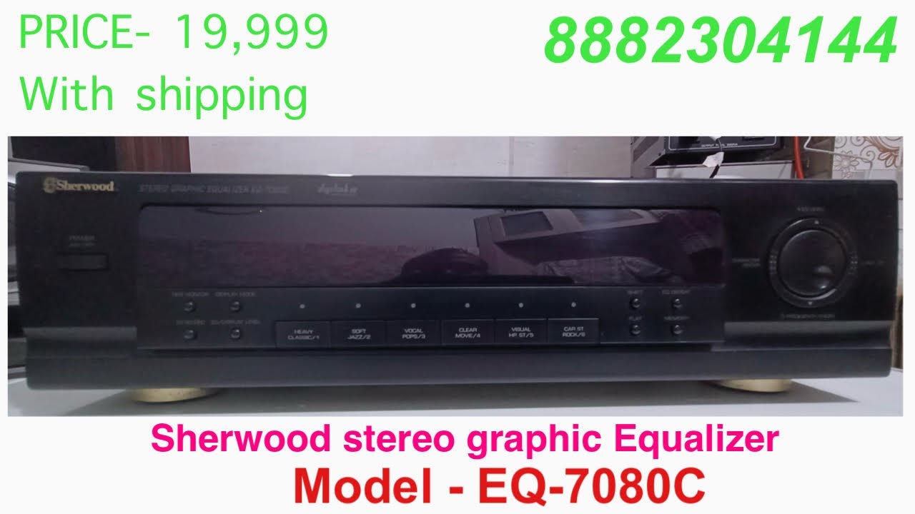 SOLD | SHERWOOD | Stereo Graphic Equalizer - EQ 7080C | 8882304144 #sherwood #equalizer #inkel