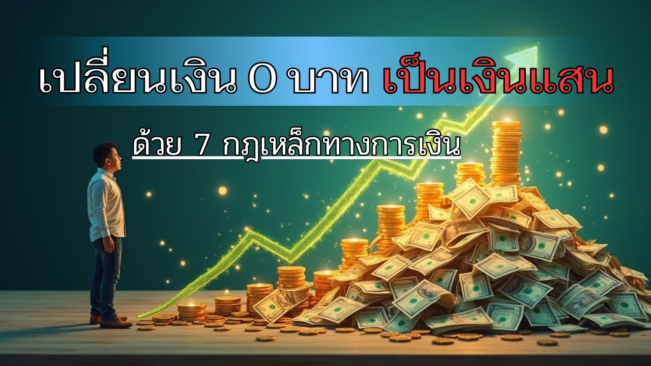 เปลี่ยนเงิน 0 บาท เป็นเงินแสน ด้วย 7 กฎเหล็กทางการเงิน