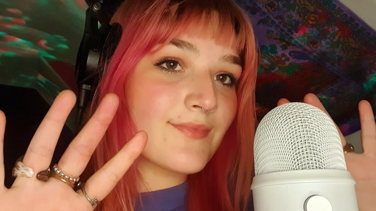 ASMR/mouthsounds & handsounds triggers! (jellyfish,camera,spitpainting)