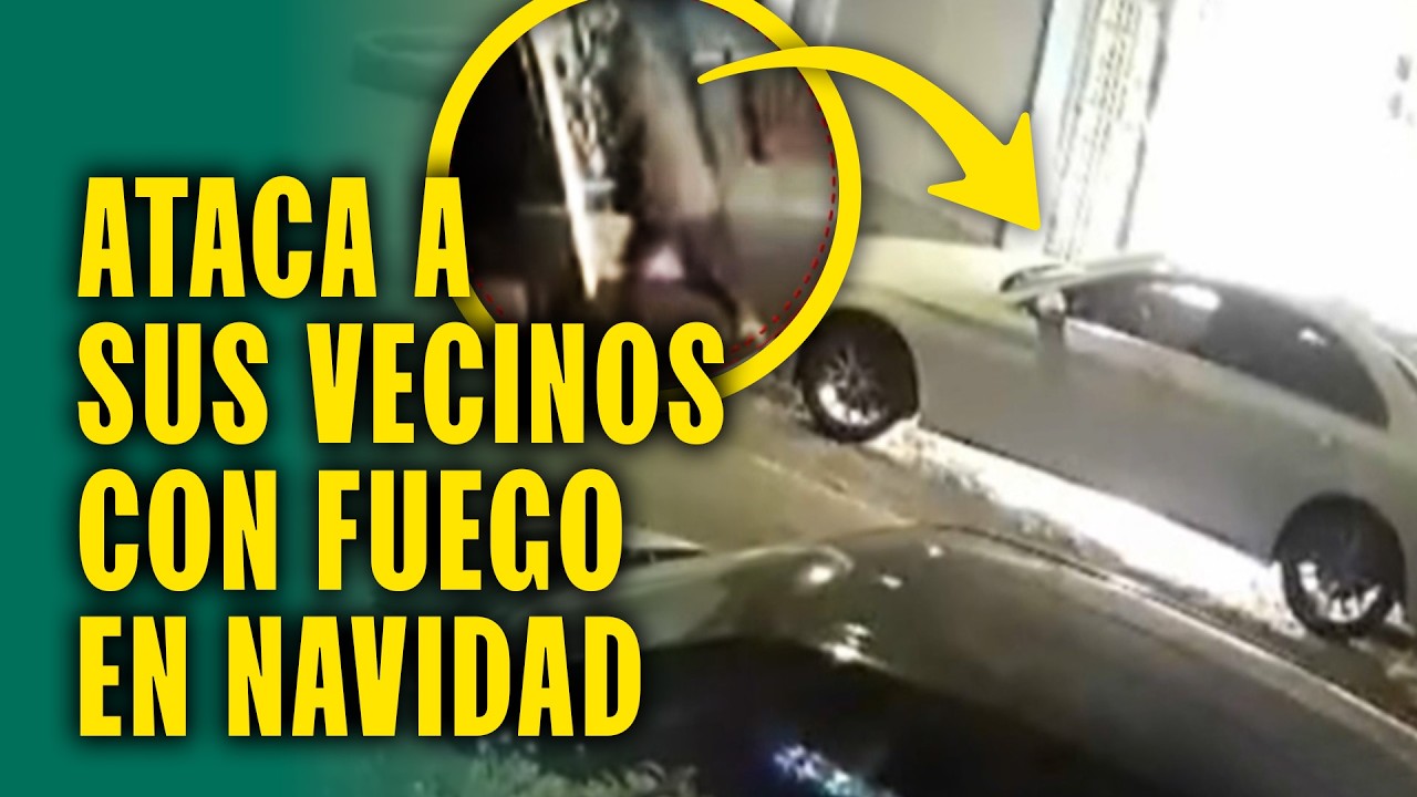 Estaciona afuera de reuni&oacute;n familiar y sujeto le incendia el carro: Graves acusaciones de vecinos