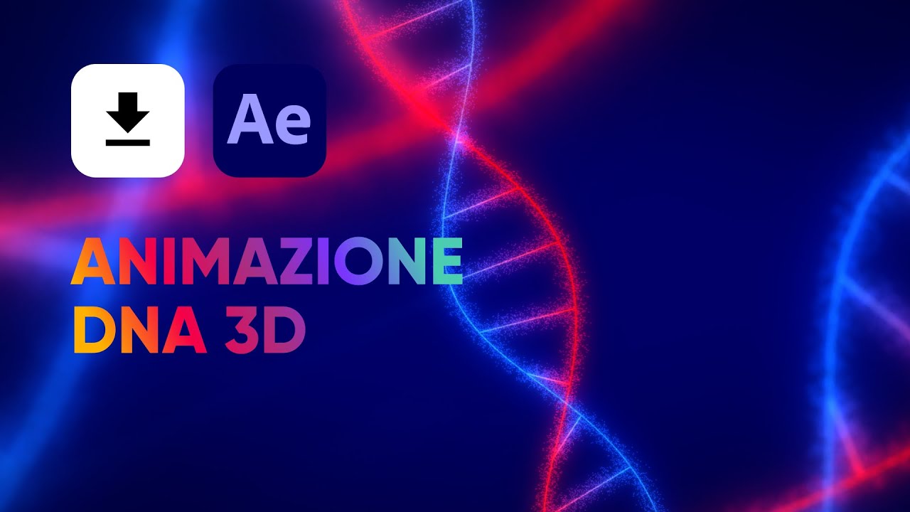Animazione DNA 3D senza plugin - Animazione Semplice - Tutorial After Effects Italiano
