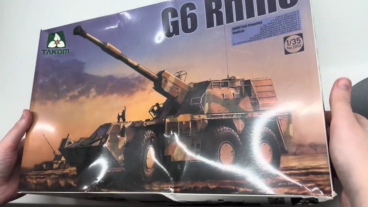 Unboxing Takom G6 Rhino 1/35 SANDF Self-Propelled Howitzer