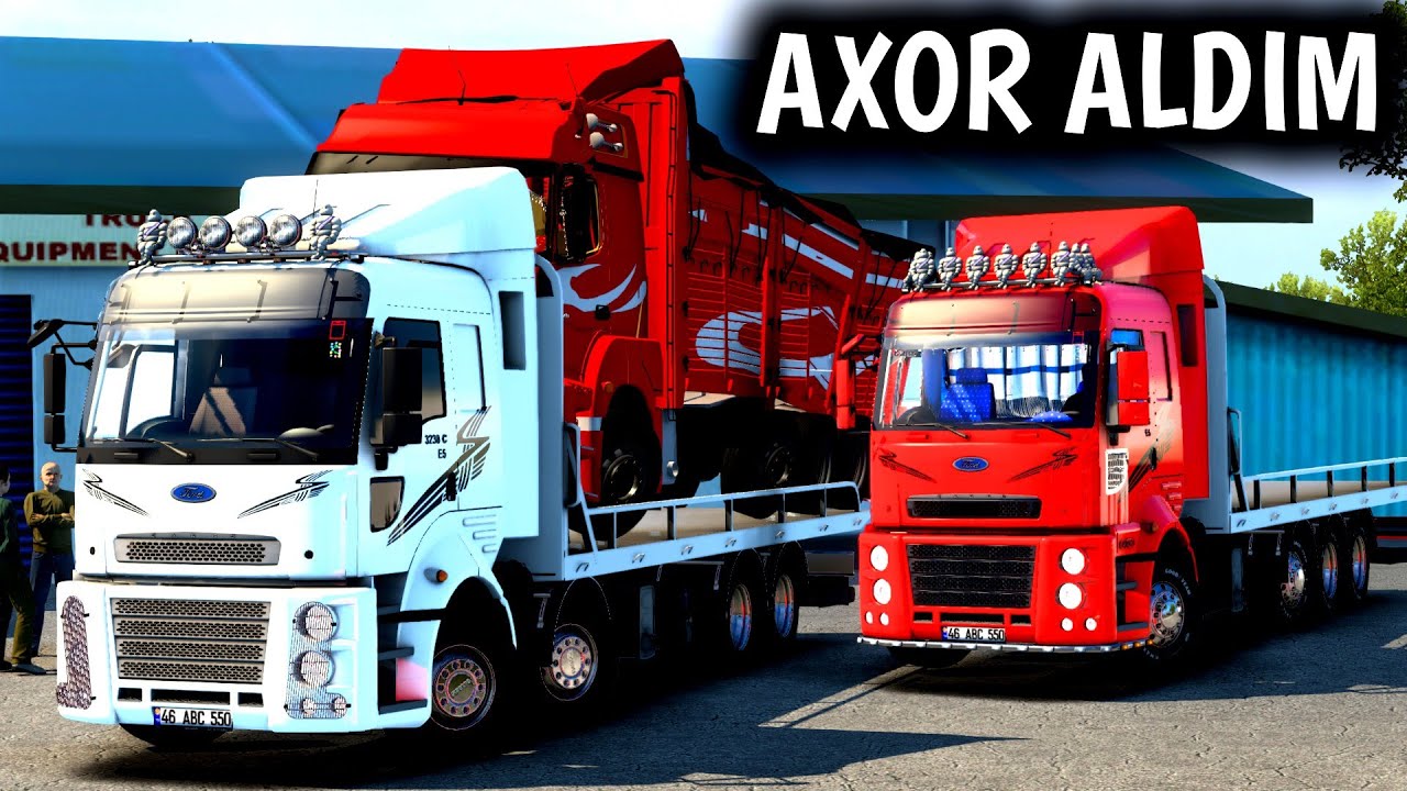 KAZALI KAMYON ALDIM | ADAM ÖNÜME KIRDI | ETS 2 FORD CARGO MOD MULTİPLAYER