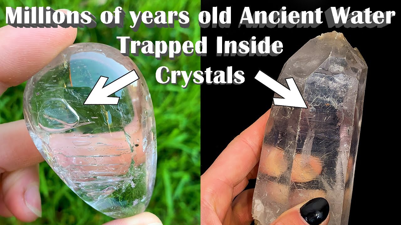 Ancient Water Inside Enhydro Crystals