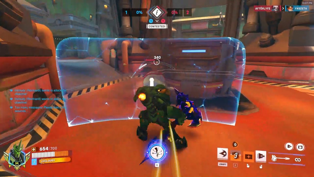 Most powerfull Reinhardt player! LHCLOUDY REINHARDT SEASON 17 GAMEPLAY